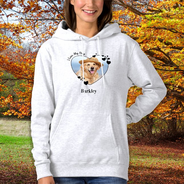 I Kärlek min Hund Cute Heart Pet Photo T Shirt (Skapare uppladdad)