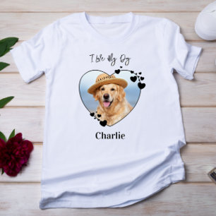 I Kärlek min Hund Heart Pet Photo T Shirt