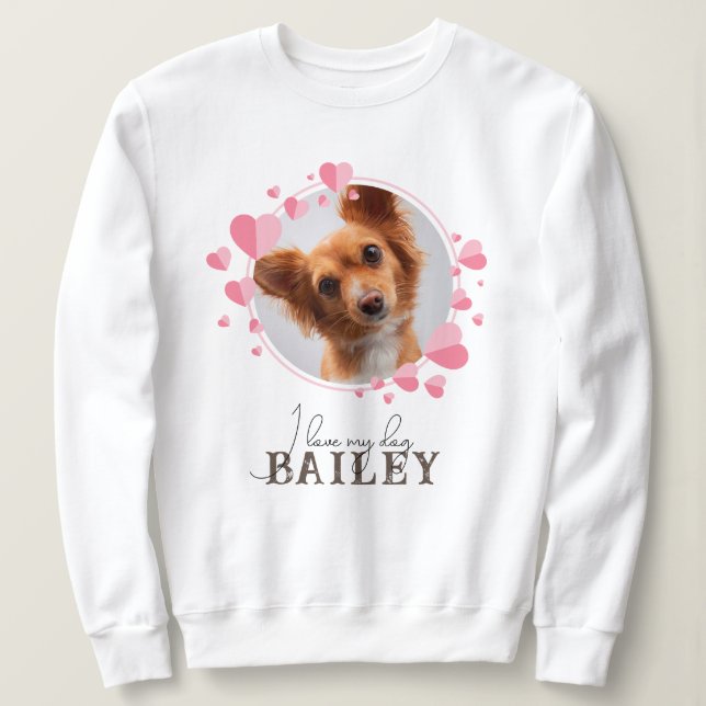 I Kärlek Min Hund/Kattsoffert med Anpassningsbar P T Shirt (Design framsida)