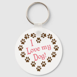 I Kärlek min Hund Nyckelring