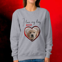 I kärlek min Hund Red Heart Pet Photo Namn