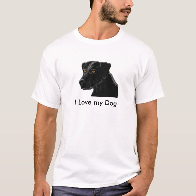 , i Kärlek min Hund T Shirt (Framsida)
