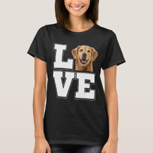 I kärlek min Hundälskare för Golden Retriever Gold T Shirt