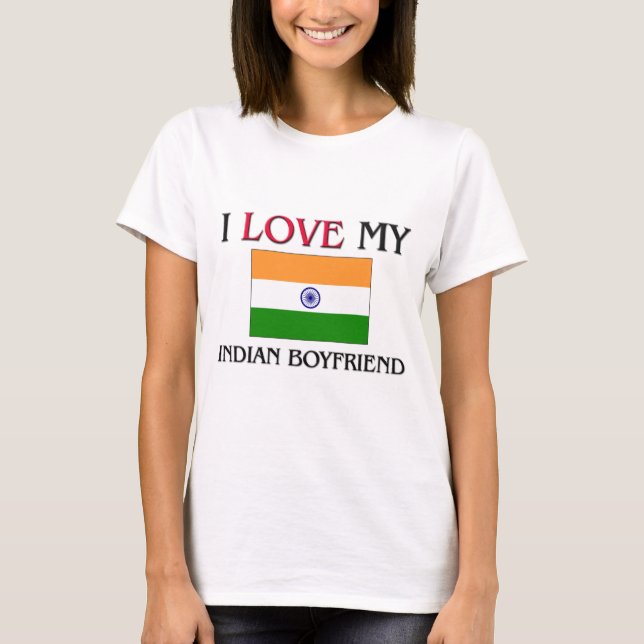 I Kärlek Min indiska bojvän Tee Shirt (Framsida)