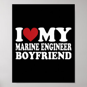 I Kärlek Min Ingenjör Boyvän Funny Girlkompis Vale Poster