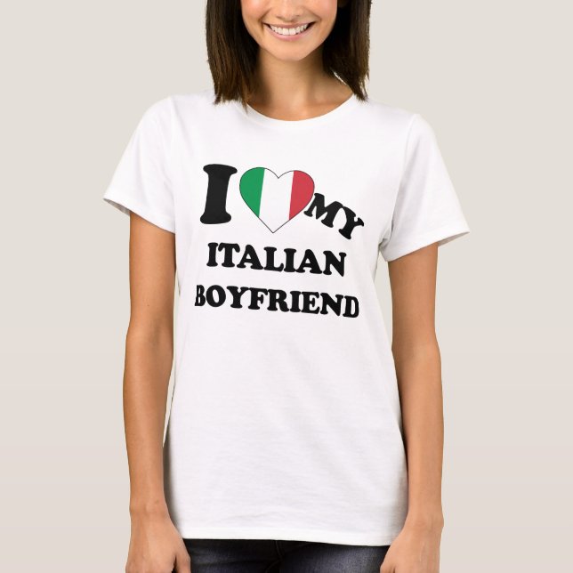 I kärlek min italienska Boyvän T-Shirt (Framsida)