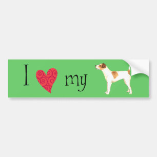 I Kärlek min Jack Russell Terrier Bildekal