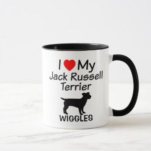 I Kärlek Min Jack Russell Terrier Hund Mugg