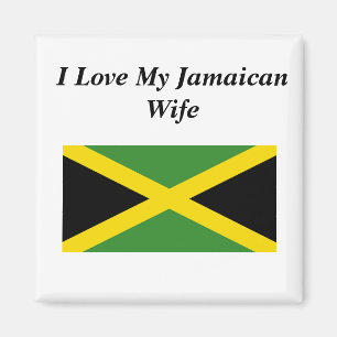 I Kärlek Min Jamaican-fru Magnet