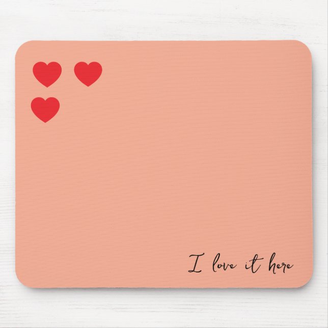 I kärlek min jobbmusknapp musmatta (Framsidan)