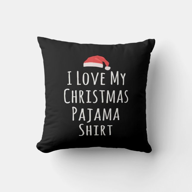 I kärlek min jul Pajama Shirt Kudde (Framsida)