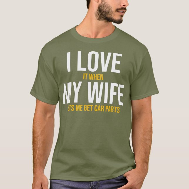I Kärlek, min kameradel med mina bildelar är en be T Shirt (Framsida)