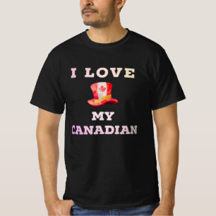 I kärlek min kanadensiska hoat Gift Quebec T Shirt