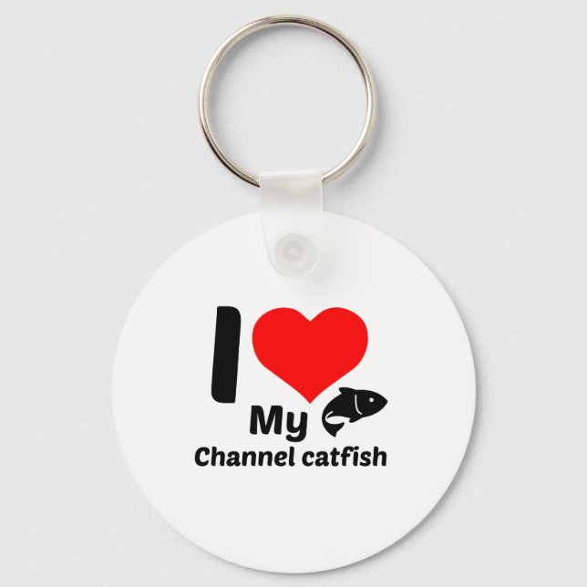I kärlek min kanalfisk nyckelring (Framsida)