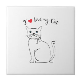 I kärlek min katt, Cute, Coola Kakelplatta