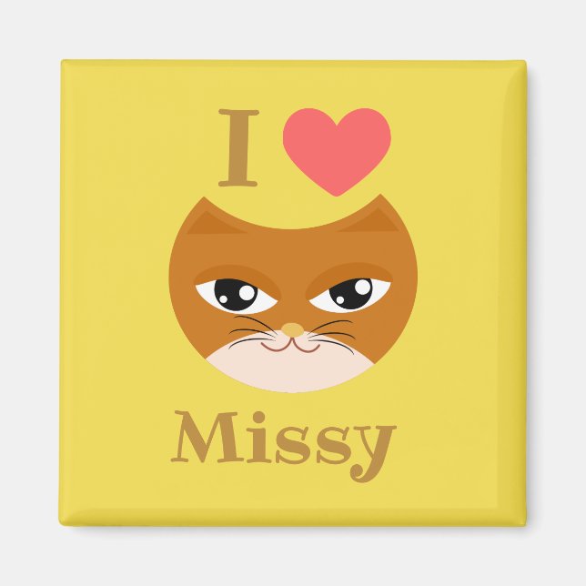 I kärlek min katt magnet (Framsidan)