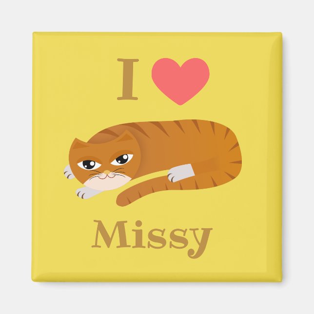I kärlek min katt magnet (Framsidan)