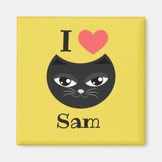I kärlek min katt magnet (Framsidan)