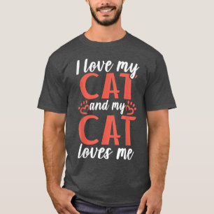 I kärlek min katt och min katt kärlek mig Kattunge T Shirt
