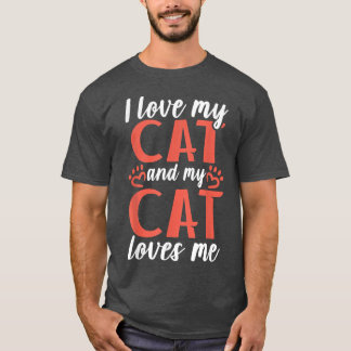 I kärlek min katt och min katt kärlek mig Kattunge T Shirt