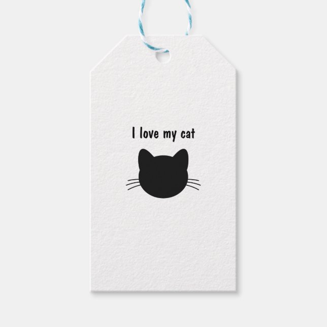 I kärlek min katt presentetikett (Framsidan)
