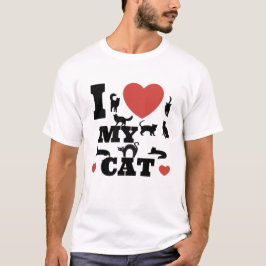 I kärlek min katt t shirt