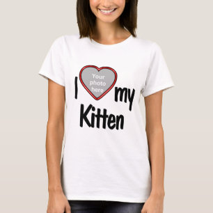 I Kärlek Min kattunge - Ditt sällskapsfoto i ett r T Shirt