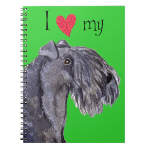 I Kärlek min Kerry Blue Terrier Anteckningsbok