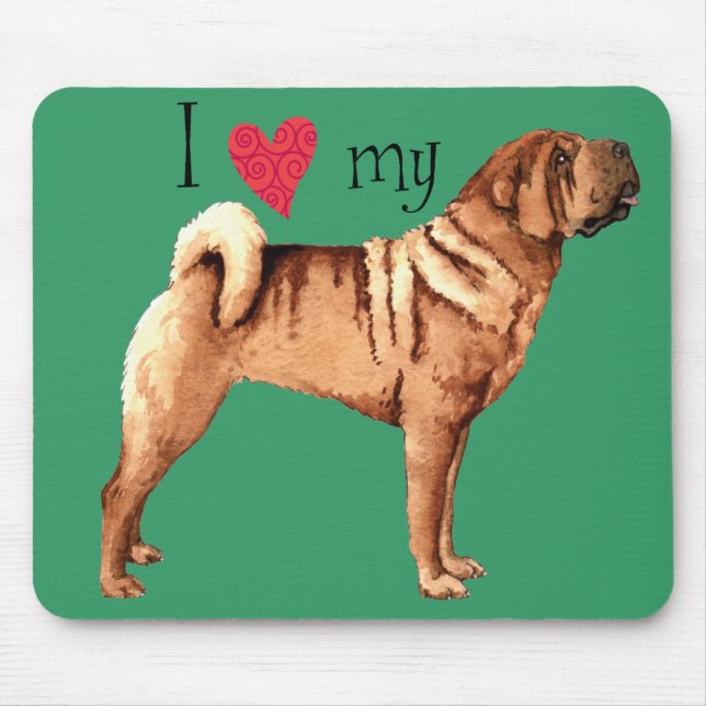 I Kärlek min kinesiska shar-Pei Musmatta (Framsidan)