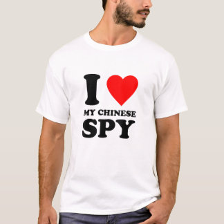 I Kärlek, min kinesiska spy, hjärtar jag min kines T Shirt