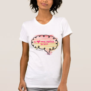 I kärlek min krydda hjärna t-shirt