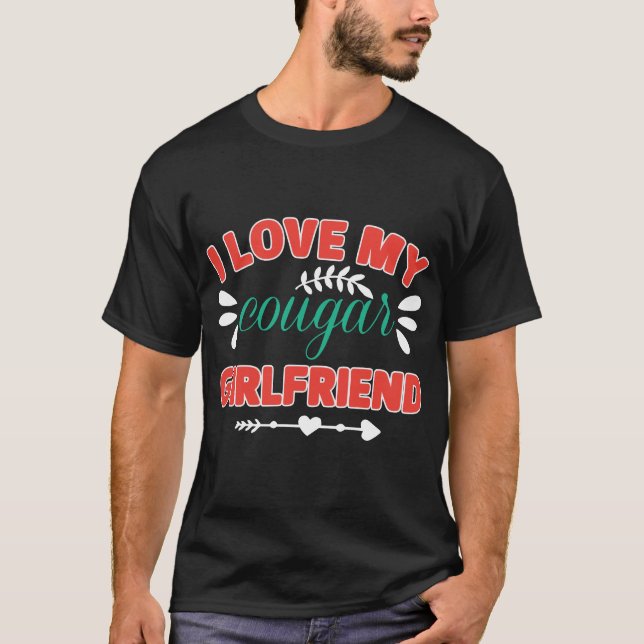 i kärlek, min kumarflickvän t shirt (Framsida)