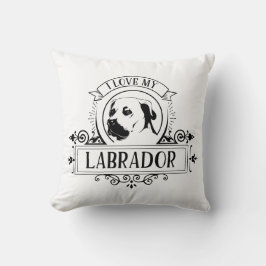 I kärlek min Labrador Dekorativ kudde