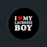 I Kärlek, min Lacrosse Boy jag Heart min Lacrosse  Knapp<br><div class="desc">I Kärlek,  min Lacrosse Boy jag Heart min Lacrosse Boy</div>