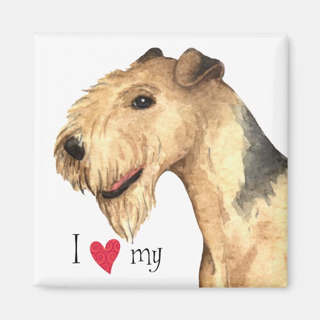 I Kärlek min Lakeland Terrier Magnet (Framsidan)