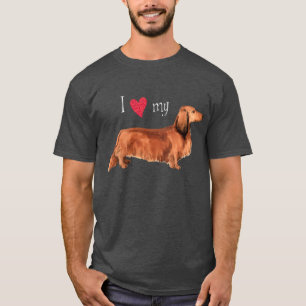 I Kärlek min Långhåriga Dachshund T Shirt