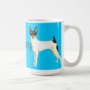 I Kärlek min Leksak Fox Terrier Kaffemugg
