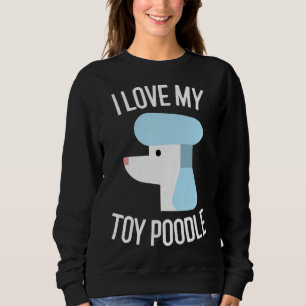 I Kärlek min Leksak Pudel Hund älskare Gift T Shirt