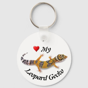 I Kärlek min Leopard Gecko Nyckelring