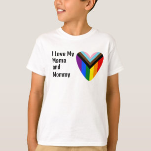 I Kärlek min Lesbisk Mammor Heart T Shirt
