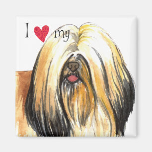 I Kärlek min Lhasa Apso Magnet
