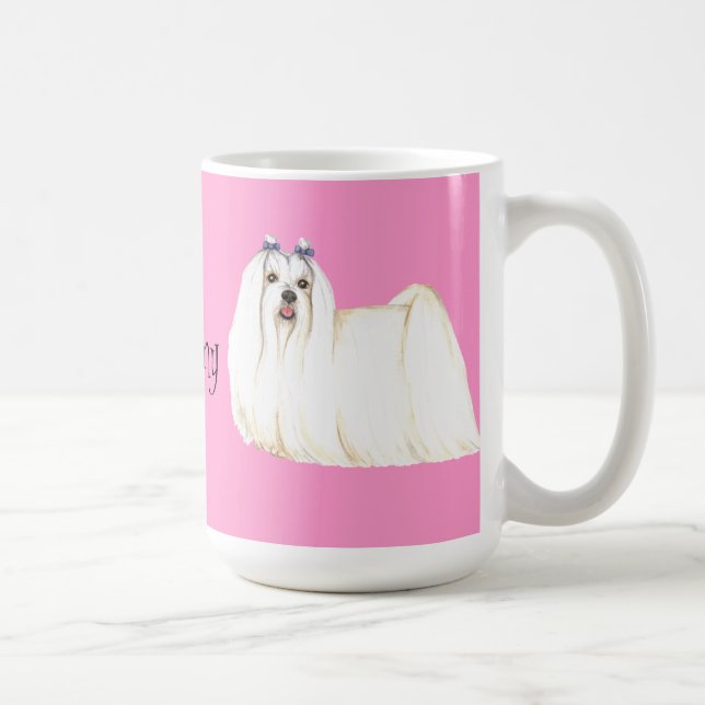 I Kärlek min maltesiska Kaffemugg (Höger)