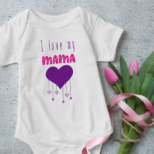 I kärlek min Mamma Bright Hearts Matching Mamma Mi T Shirt