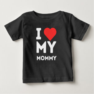 I Kärlek min Mamma-familj Kärlek Heart-gåva T Shirt