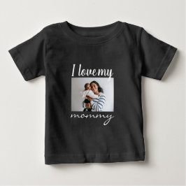 I kärlek min mamma kalligraftext, fotosvart t shirt