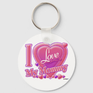 I Kärlek Min Mamma/lila - hjärtat Nyckelring