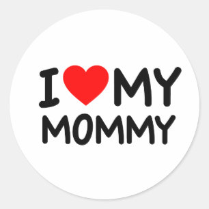 I Kärlek min Mamma Runt Klistermärke
