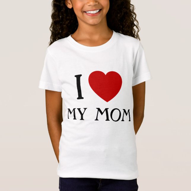 I kärlek min Mamma| T-fartyg T-shirt (Framsida)