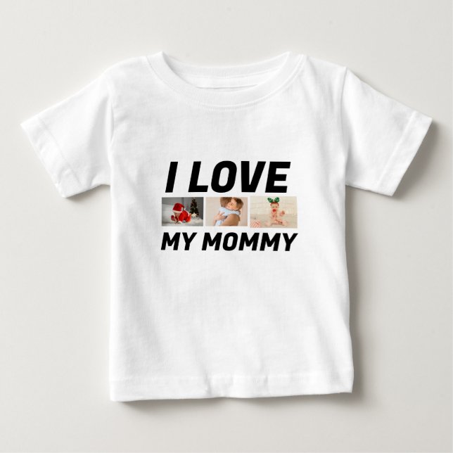 I kärlek min mamma text, foto t shirt (Framsida)