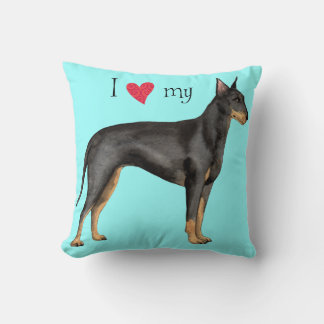 I Kärlek min Manchester Terrier Kudde